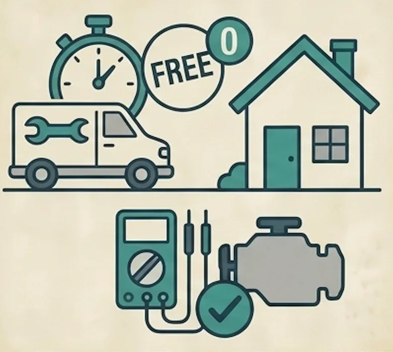Free service call and diagnostic