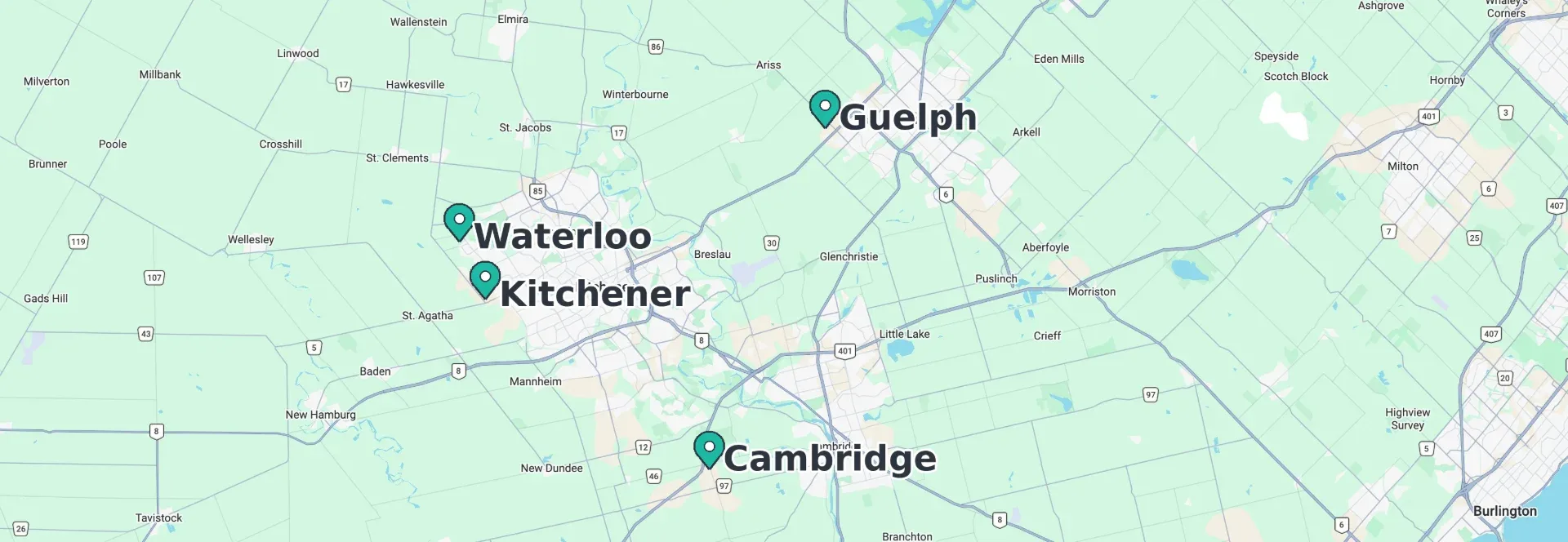 Service area map